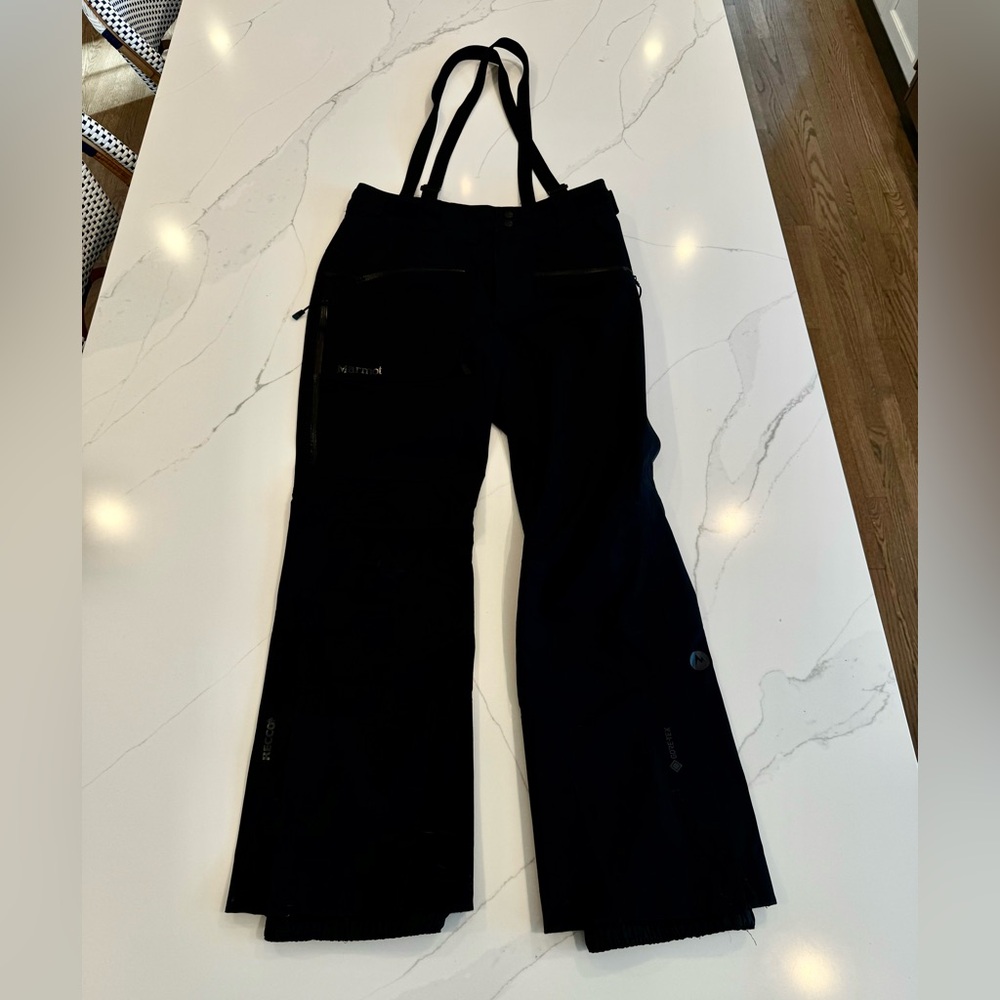 Marmot Black Ski Shell Bib Pants